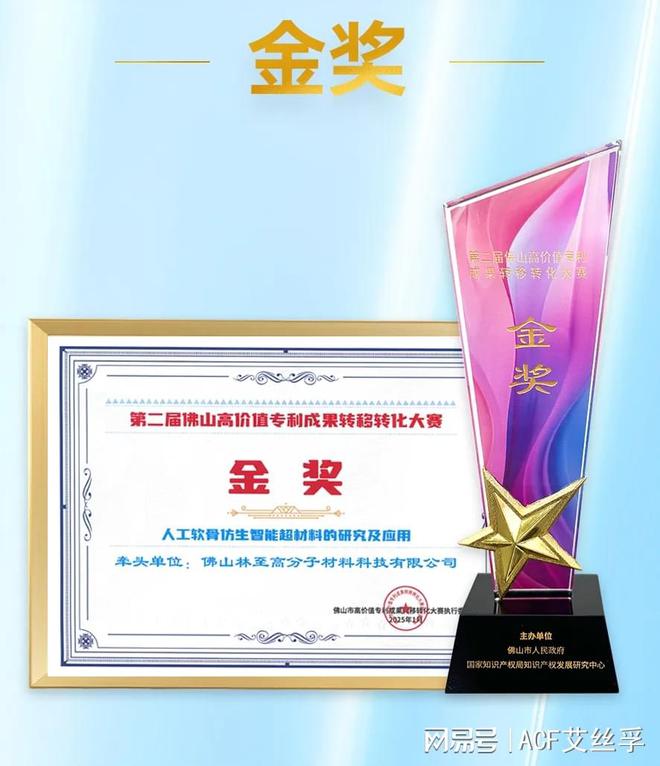 佛山高价值专利成果转移转化大赛金奖】球盟会入口登录ACF软谷获得【第二届
